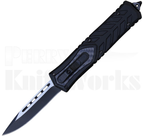 Delta Force Automatic OTF Knife Drop Point Blade l Carbon Fiber l For Sale