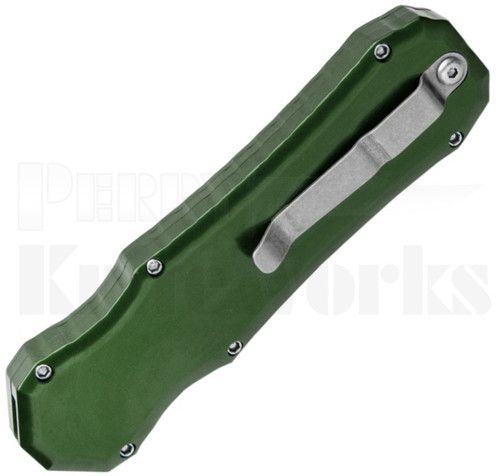 Piranha Excalibur OTF Automatic Knife Green l Stonewash Blade