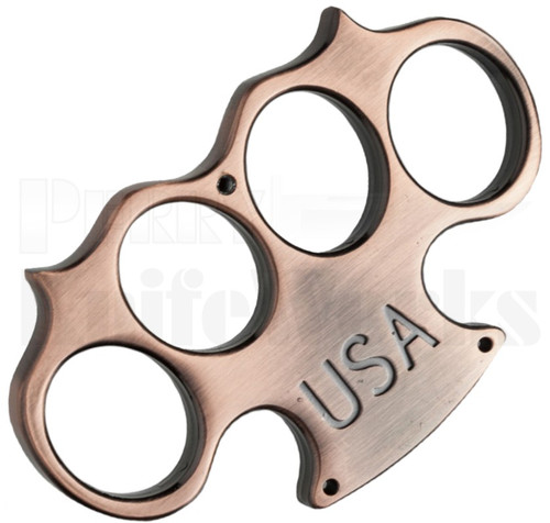 Old School US Marshall Belt Buckle Knuckle Weight Copper l For Sale