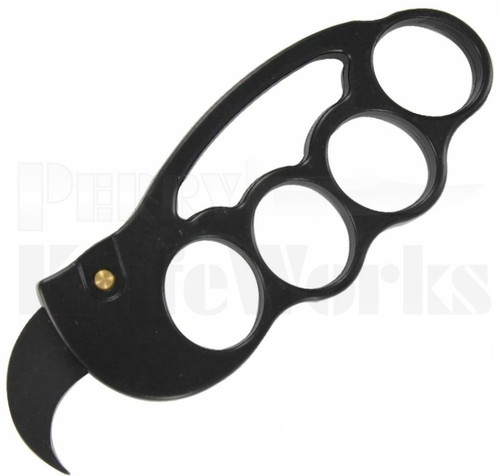 Delta Force Automatic Knuckle Knife Black l 1" Black l For Sale