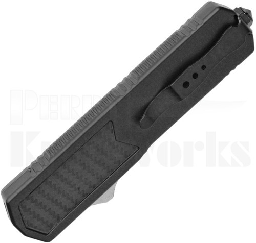 Titan Black D/A OTF Automatic Knife Carbon Fiber l Black Blade