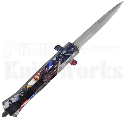 Delta Force American Flag Stiletto OTF Automatic Knife