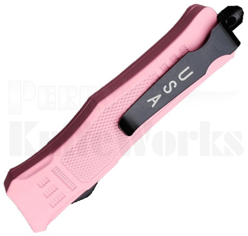 Delta Force Mini Automatic Knife Pink l 2-Tone Dagger Blade