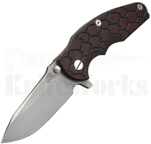 Hinderer Knives Jurassic Frame Lock Knife Black G-10 l Stonewash l For Sale