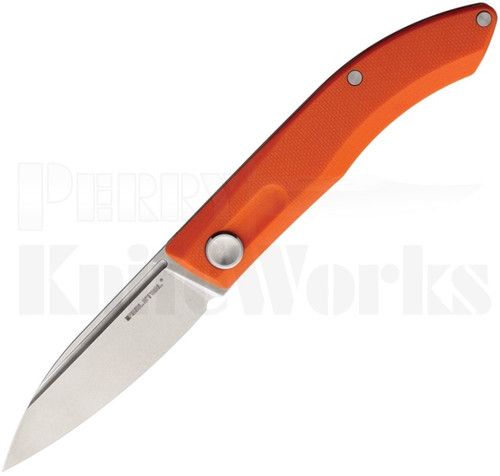 Real Steel Stella Slip Joint Knife Orange G-10 l 3" Stonewash l 7052 l For Sale