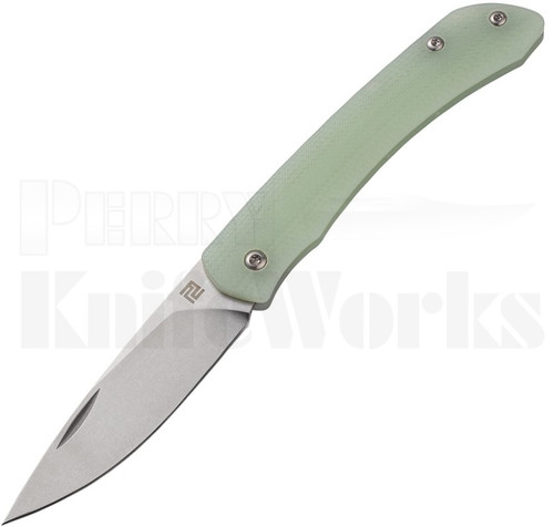 Artisan Cutlery Biome Slip Joint Knife Jade G-10 l For Sale