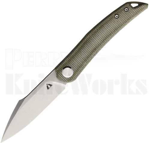 CMB Made Knives Kisame Linerlock Green Micarta l For Sale