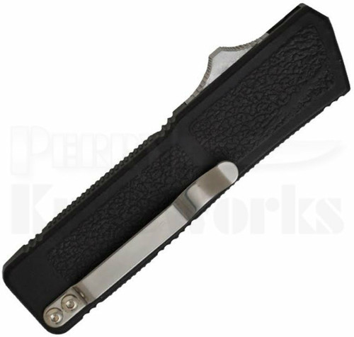 Lightning Black D/A OTF Automatic Knife l Two-Tone Clip Point