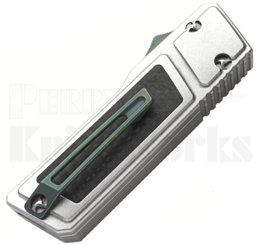 No Limit Knives Akuma Silver OTF Automatic Knife l 2" Satin Blade