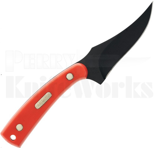 Schrade Old Timer Sharpfinger Orange Fixed Blade Knife l For Sale