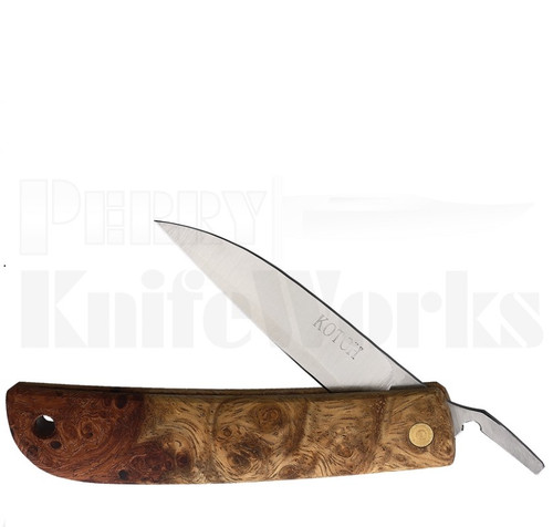 Yoshimi Kotoh Burl Friction Folder l 2.25" Satin Blade l For Sale