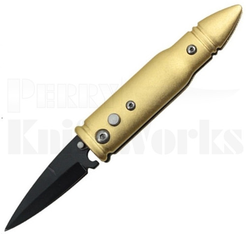 Delta Force Mini Bullet Automatic Knife l 2.0" Black Blade l For Sale