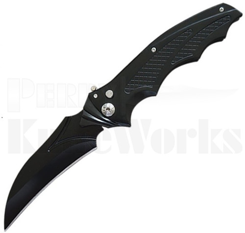 Delta Force Black Heavy Duty Hawkbill Automatic Knife l For Sale