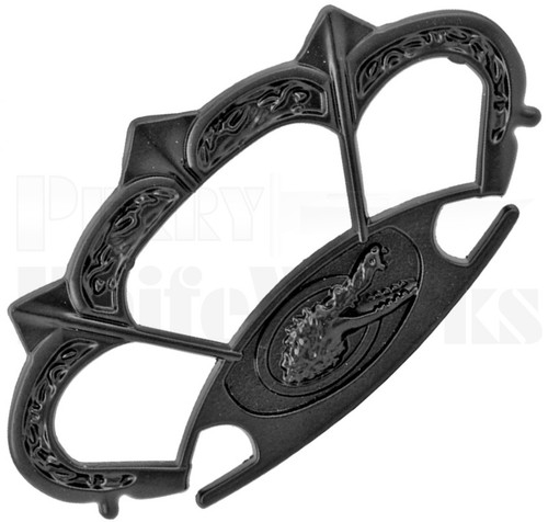 Southern Style Welcome Gator Knuckle Paper Weight Black l For Sale
