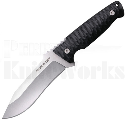 Cold Steel Razor Tek Fixed Blade Knife Black l 4" Satin Blade l For Sale