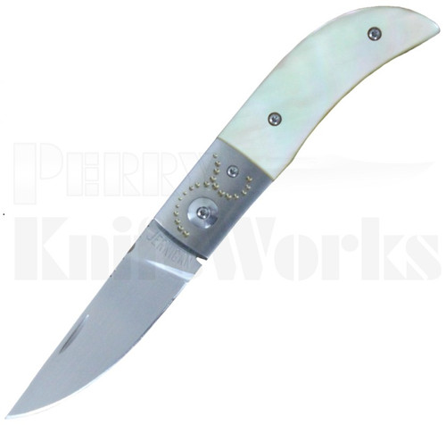 Steve Jernigan Custom LLL3 Linerlock Knife Gold Pearl l For Sale
