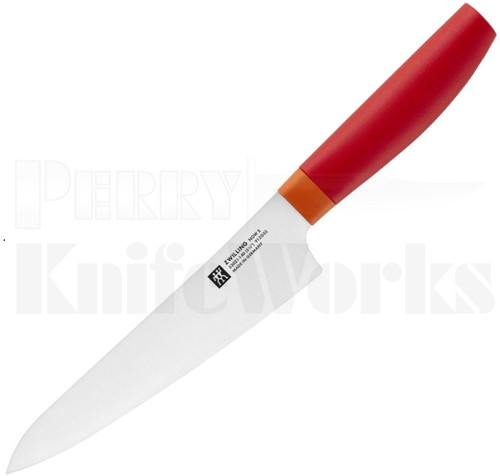 Zwilling Now-S 5.5" Prep Knife Red/Orange l For Sale