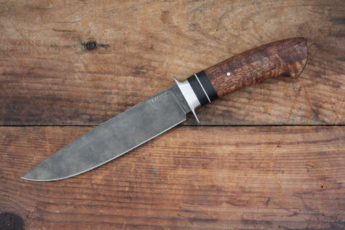 Tony Mont Custom Fixed Blade Knife Curly Marri