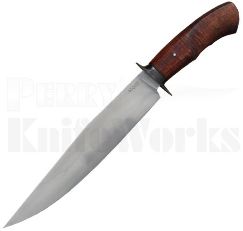 Tony Mont Custom Fixed Blade Knife Koa Wood l Hamon Blade l For Sale