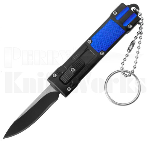 Delta Force Mini OTF Automatic Knife Blue l 1.95" 2-Tone Blade l For Sale