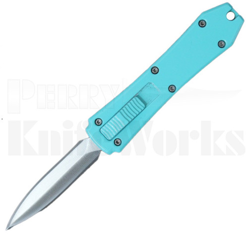 Coffin Blaster 2.0 Turquoise OTF Automatic Knife l Satin Blade l For Sale