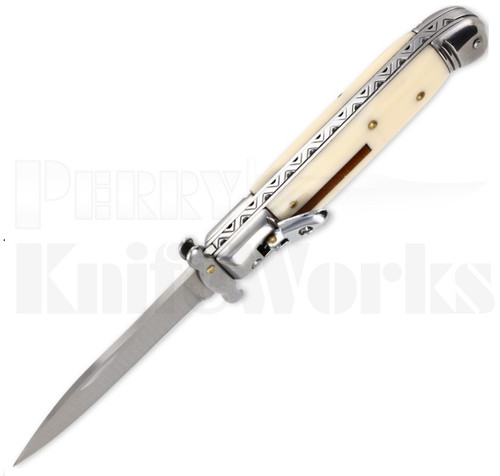 Milano 8" Leverlock Swinguard Automatic Knife Ivory