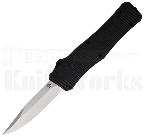 Mantis OTF Automatic Knife Black Aluminum l Satin Drop Point l For Sale