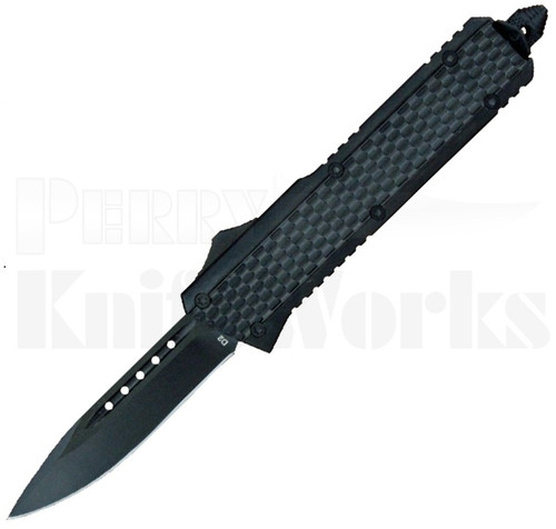 Delta Force Elite Model-B Automatic Knife Black l 3.2" Blade l For Sale