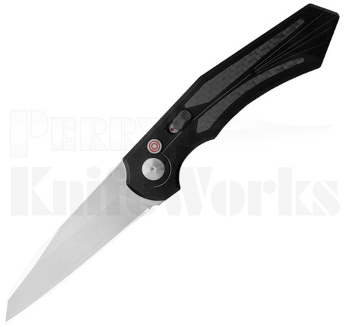 Diablo Automatic Knife Black Aluminum l Satin 440 l For Sale