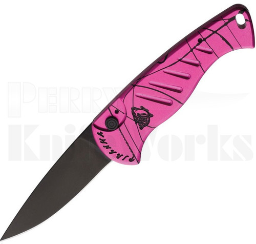 Piranha Fingerling Automatic Knife Pink P-2PKT l Black Blade l For Sale