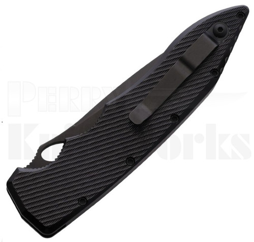 Piranha Predator Automatic Knife Black l Black Serrated