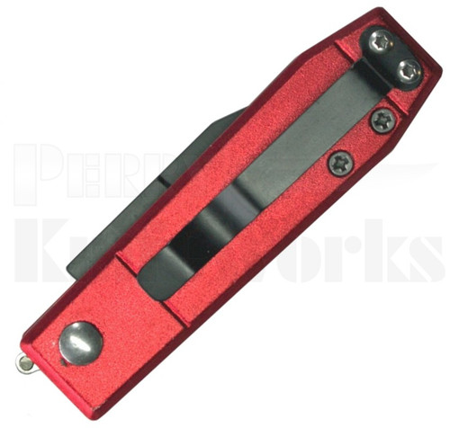 Coffin Buster Mini OTS Automatic Knife Red l Black Dagger
