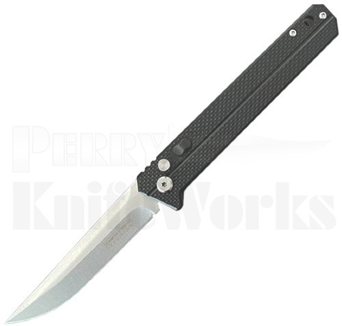 Armed Force Tactical Automatic Knife Black l Satin Clip Point l For Sale