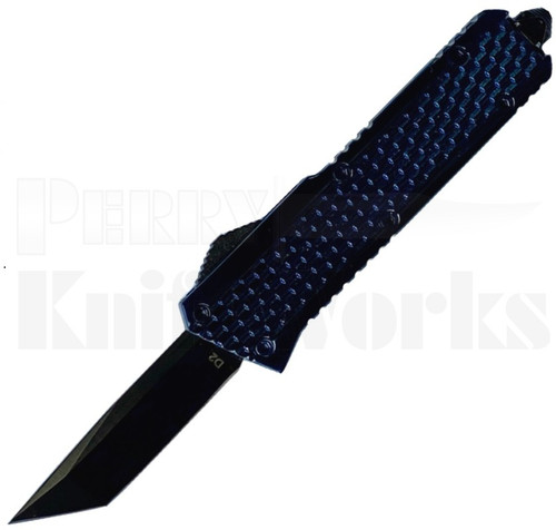 Delta Force Elite Model-B Automatic Knife Blue l 1.9" Tanto Blade l For Sale
