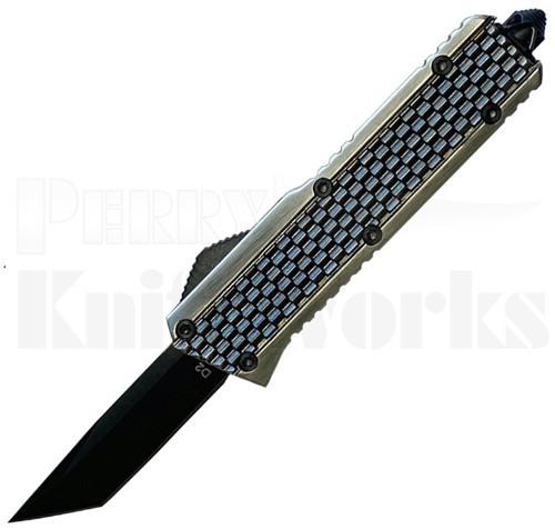 Delta Force Elite Model-B Automatic Knife Gunmetal l Tanto Blade l For Sale