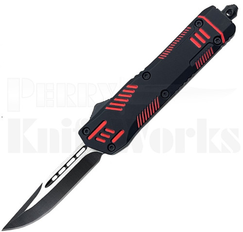 Delta Force Droid OTF Automatic Knife Black/Red l For Sale