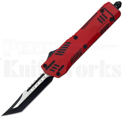 Delta Force Droid OTF Automatic Knife Red/Black l For Sale