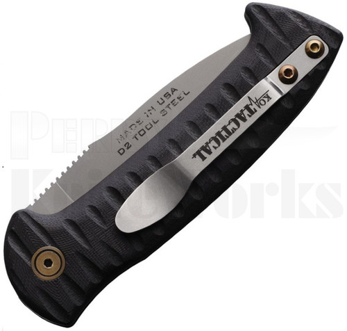 Knives of Alaska Strike Force Automatic Knife Black l Bead Blast