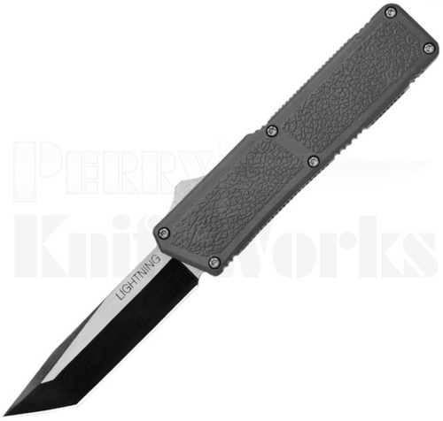 Lightning Gray D/A Tanto OTF Automatic Knife Two-Tone l For Sale