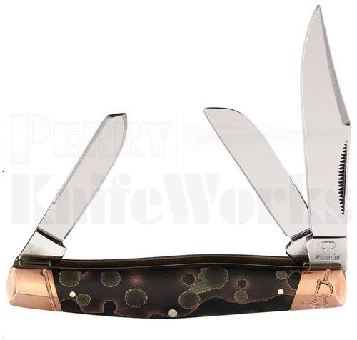 Rough Ryder Copper Swirl Stockman Knife RR2064 l For Sale
