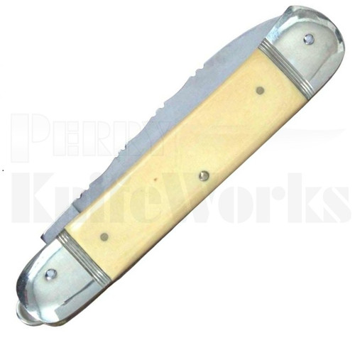 Hubertus Springer 7.75" Leverlock Automatic Knife Yellow Micarta
