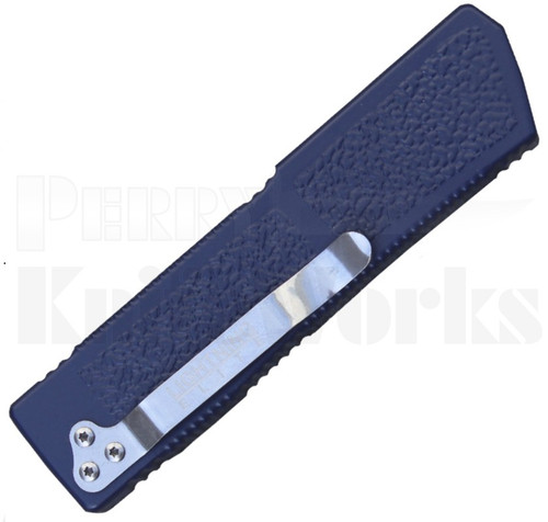 Lightning Elite Blue D/A OTF Automatic Knife l Damascus Dagger