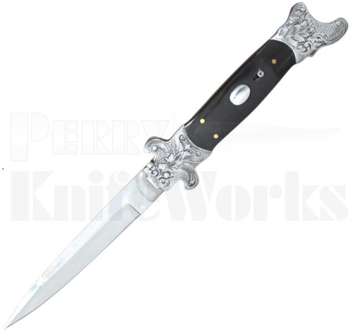 Samir Ahmad Dark Horn 11" Stiletto Automatic Knife l 440C l For Sale