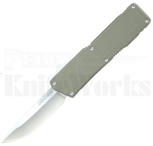 Lightning OD-Green OTF Automatic Knife l Satin Drop Point l For Sale