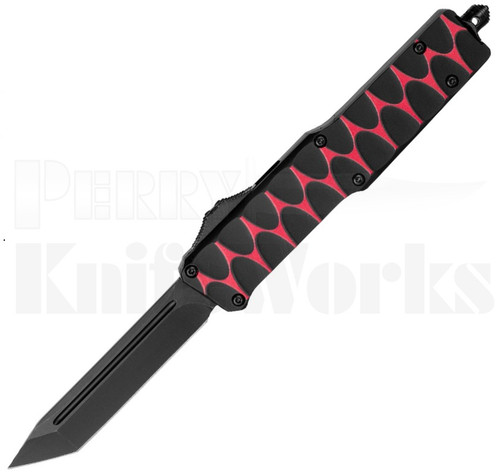 Delta Force Red Dragon Scale Automatic OTF Knife l Black Blade l For Sale
