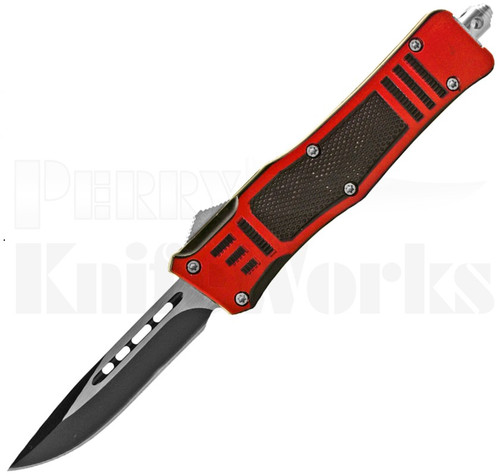 Delta Force Concealed Carry OTF Automatic Knife Red l For Sale