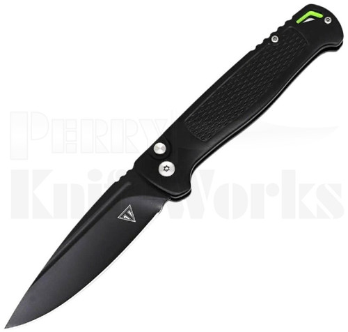 Armed Force Tactical Automatic Knife Black Handle l Black 440C Blade l For Sale
