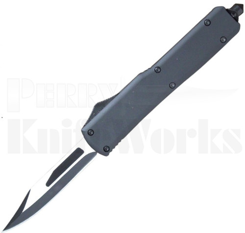 Delta Force Workman OTF Automatic Knife Black l 2-Tone Clip Point l For Sale