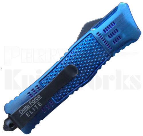 Delta Force Elite Model-E Tanto Automatic Knife Blue l 1.9" Blade