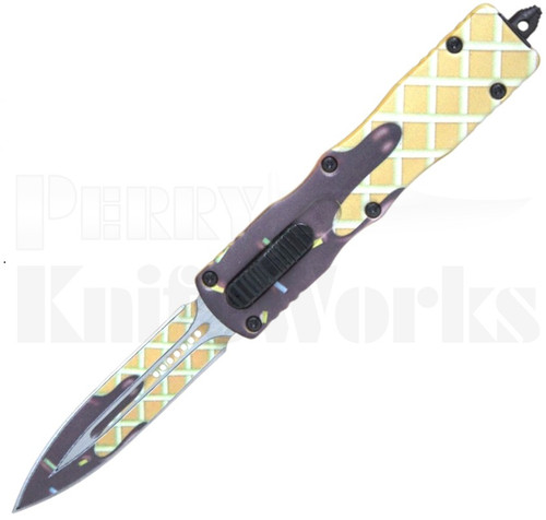 Delta Force Automatic OTF Knife Waffle Cone l Stainless Blade l For Sale